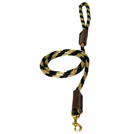 DOMESTICATED SUPPLIES Solid Round 0.38 in. Braided Rope Lead with Snap, Twstcitrus DO3547654